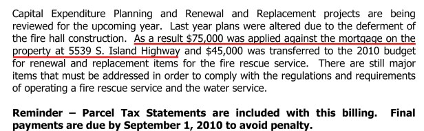 July 2010 Landowners' update lump sum to mort-2