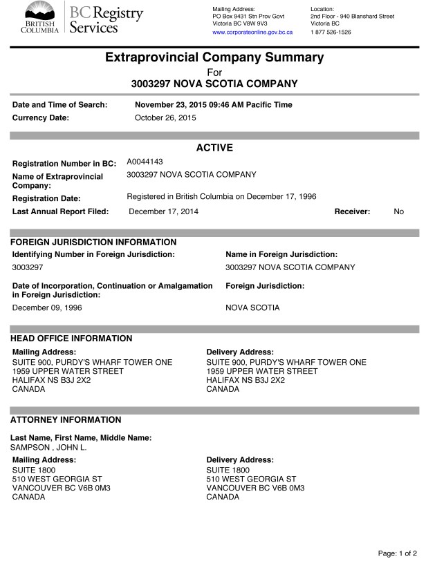 3003297 Nova Scotia Company-1