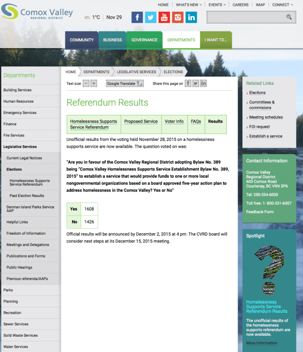 homeless referendum results Voila_Capture 2015-11-29_11-20-28_am