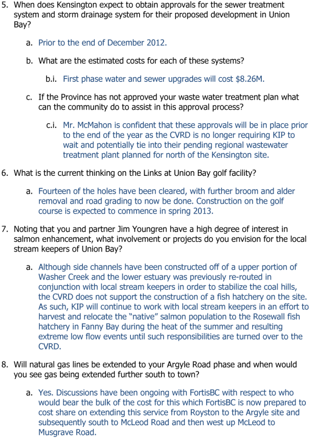 Community Questions for Brian McMahon and KIP-3-2
